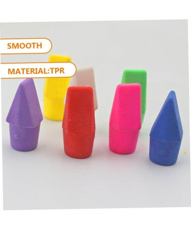  TOGEVAL TOGEVAL 30 Eraser Caps for Pencils Durable TPR Material Easy to Use for Drawing School Supplies Mix of Colors - Buy Online on GoSupps.com