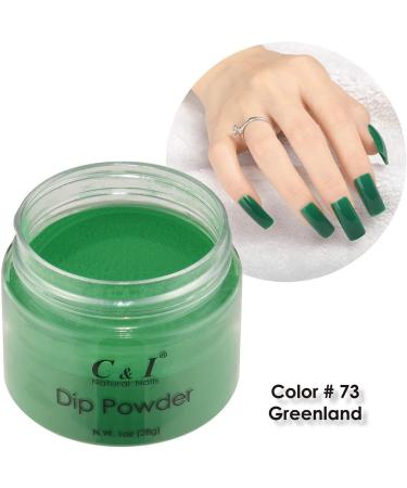Dip Powder Color No # 73 Greenland Nail Gel Effect Blue Color System 1 oz 28 g - Buy Online on GoSupps.com