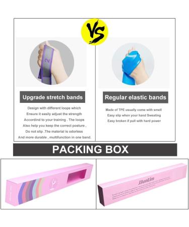 Buy Purple Exercise Bands - Latin Elastic Yoga Stretching Strap for Resistance Dance Gymnastics Pilates & Physical Therapy - 115x4cm - Buy Online on GoSupps.com