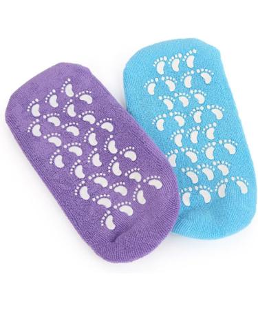 FRCOLOR 1 Pair of Spa Socks for Women Silicone Gel Moisturising Socks Socks Shoes Moisturising Women's Socks Moisturising Short Socks Foot Cotton Socks Purple - Buy Online on GoSupps.com