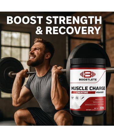 MuscleCharge Premium Creatine Monohydrate Powder Supports Muscle Growth Strength Performance & Energy Lab-Tested Pure Creatine 500 Grams (100 Servings) - Buy Online on GoSupps.com
