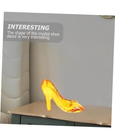 Kids Crystal High Heels - Acrylic Yellow Beads - Gem Toys 11X4CM - Buy Online on GoSupps.com