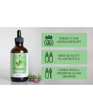 Premium 100% Pure Rosemary Essential Oil - 4 fl. Oz - Therapeutic Grade with Glass Dropper - Buy Online on GoSupps.com