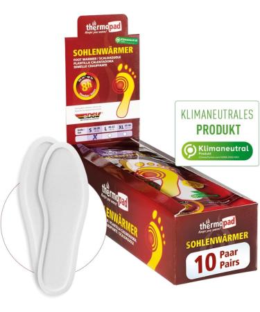 Thermopad Toe Warmer - 30 Pairs of 8-Hour Heat Pads for Ski Shoes | Foot Heating Pillows & Insoles (Size M 38-39) - Buy Online on GoSupps.com