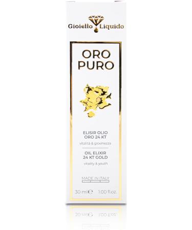 Gioiello Liquido Elixir with 24 Kt Gold Oils - Anti-dark spots Face and Body - 7 Concentrated Oils - Vitamin E - Luminous and Homogeneous Skin Smoothing for All Skin Types 30ML - Buy Online on GoSupps.com