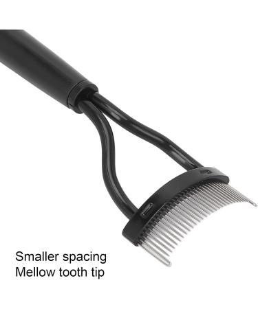 Eyelash Comb Separator Eyelash Comb Folding Reusable Stainless Steel Eyelash Separator with Cover Cosmetic Tool Black - Buy Online on GoSupps.com