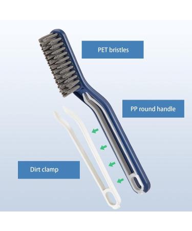 Bathroom Cleaning Brush - 2-in-1 Tile Scrub Brush Bathroom Scrubbing Brush | Comfortable Grip Tile Floor Scrubber Floor Scrubbing Brush for Bathroom Kitchen Living Room Blue - Buy Online on GoSupps.com