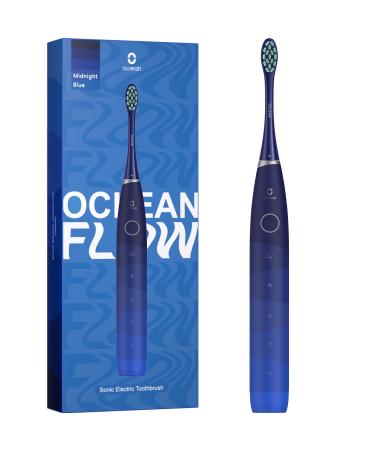 OCLEAN Flow Electric toothbrush sound toothbrush with 180 days of battery life 5 cleaning modes toothbrush Electric IPX7 Sonic Electric Toothbrush with Dupont toothbrush head timer (blue) flow blue single - Buy Online on GoSupps.com