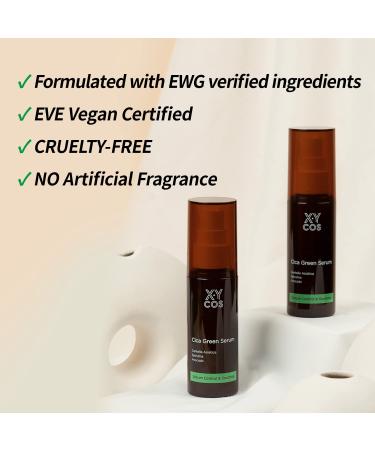 Cica Green Serum 1.7oz | Vegan & Cruelty-Free Skin Care | Soothing Facial Serum for Balanced Skin & Oil Control | Korean Beauty - Buy Online on GoSupps.com