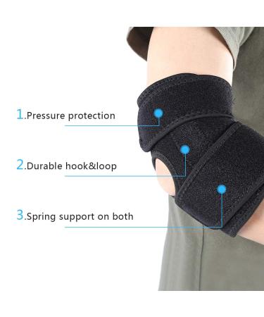 Sport Elbow Guard - Protective Arm Support Pad for Basketball Badminton & Tennis | Optimal Fitness Joint Sprain Relief - Buy Online on GoSupps.com