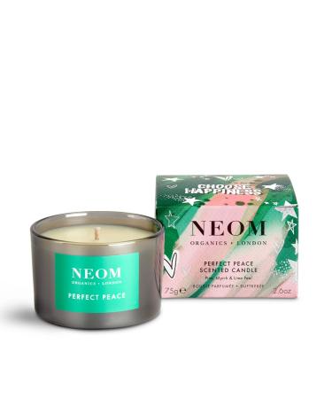 NEOM- Perfect Peace Candle (Travel Size) | Pine Myrrh & Lime Peel | Festive Fragrance | Christmas