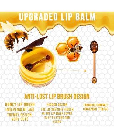 Bee Balm Lip Balm Honey Pot - Hydrating Moisturizing Lip Mask for Dry and Cracked Lips - Buy Online on GoSupps.com