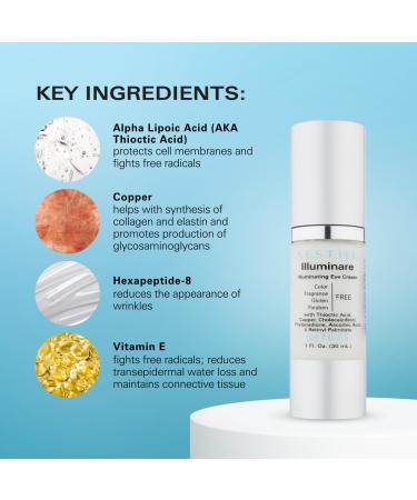 Buy Aesthe Illuminare Illuminating Eye Cream | Fragrance-Free Gluten-Free Skincare for Dark Circles & Puffiness - 1 fl oz - Buy Online on GoSupps.com