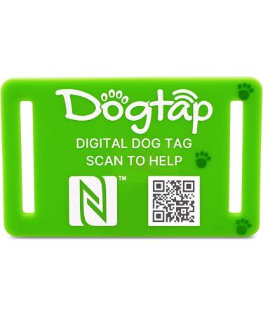 Buy DOGTAP Light Small: Smart NFC Dog Tag - 50x30mm Green | International Shipping - Buy Online on GoSupps.com