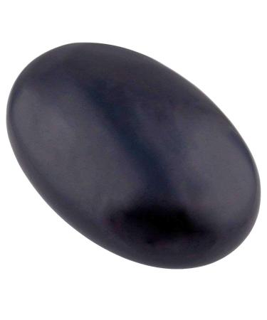 June&Ann Natural Black Obsidian Palm Stones Healing Gemstone Therapy Worry Crystal Stones for Meditation Chakra Balancing Collection Oval Shape