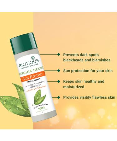 Biotique Morning Nectar Lotion SPF 30 - Lightening & Nourishing UVA/UVB Protection - Buy Online Internationally - Buy Online on GoSupps.com