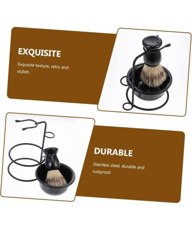 4 Sets Beard Care Kit - Professional Shaving Brush & Wear-Resistant Cup for Men | Convenient Shave Brush & Bowl for Perfect Grooming - Buy Online on GoSupps.com