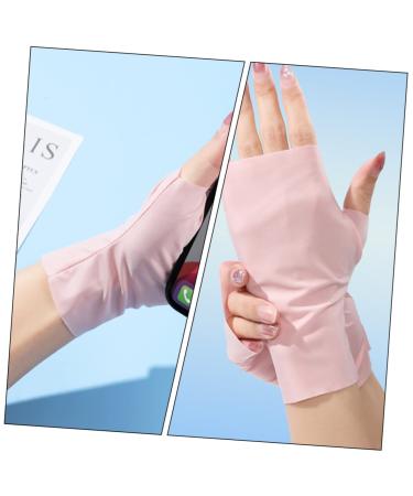FRCOLOR 1 Pair Ice Silk Nail Gloves Nail Art Fingerless Gloves Fingerless Protection Gloves Uv Ray Fingerless Glove Nails Gel Uv Protection Gloves for Nail Miss Nylon Skin Friendly Dryer - Buy Online on GoSupps.com