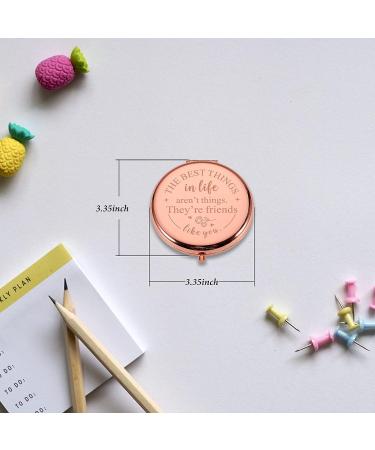 Gifts for Best Friend Compact Makeup Mirror Unique Friendship Gifts for Women Friends Birthday for Female Friends Sentimental Gifts for Friend Girls Sisters Graduation Pocket Mirror Gifts - Buy Online on GoSupps.com