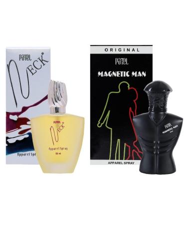 VEDA 50 ML & 50 ML Magnetic Man Apparel Unisex Perfume Long Lasting fragrance(Pack Of 2