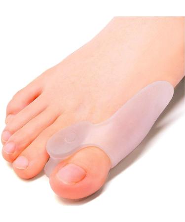 Bale toe pads bale toe rails large toe separators gel toe spacer protection bale toe correction silicone protection pain relief corns 10 pieces