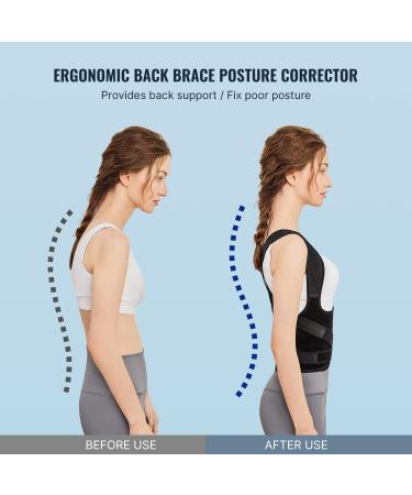 Back Brace and Posture Corrector for Women and Men Back Straightener Posture Corrector Scoliosis and Hunchback Correction Back Pain Spine Corrector Support Adjustable Posture Trainer Large (Waist 41-49 Inch) - Buy Online on GoSupps.com