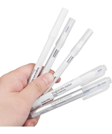 10Pcs Makeup Positioning Marker Pen Surgical Skin Mark Tool Microblading Marker Pen with Paper Ruler Quick Drying Marker - Buy Online on GoSupps.com