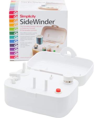Simplicity 388175A Sidewinder Portable Bobbin Winder - 120V White - Buy Online on GoSupps.com