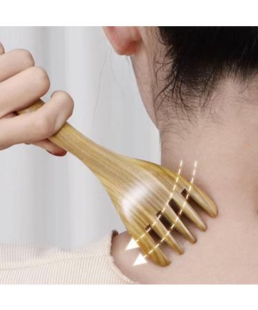 Buy Wooden Scalp Comb | Five-Claw Multifunctional Skin Scratcher & Portable Head Massage Device for Relaxation & Moisture Removal - Ship Internationally - Buy Online on GoSupps.com