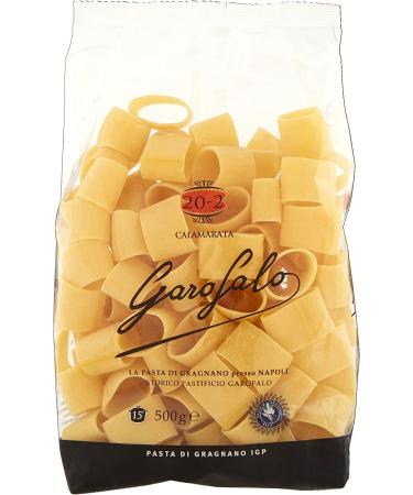 Italian Gourmet E.R. Garofalo Calamarata No. 20-2 Pack of 24 Neapolitan durum wheat semolina with 500g of IGP pasta + 400g Italian Gourmet Polpa