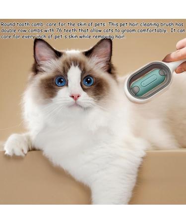Buy Multifunctional Cat Brush with Water - Perfect for Short Hair & Massage | Blue Pet Hair Removal Comb - Buy Online on GoSupps.com