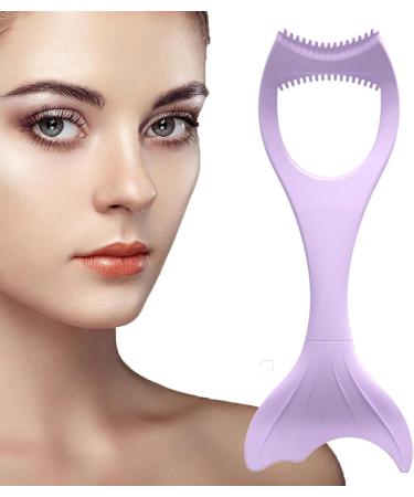 Silicone Makeup Stencil - Multi-Purpose Eyebrow Stencils Stencil Pads for Winged Eyeliner Lashes Lip Liner Beauty Ruler Quick Makeup Tool Purple - Buy Online on GoSupps.com