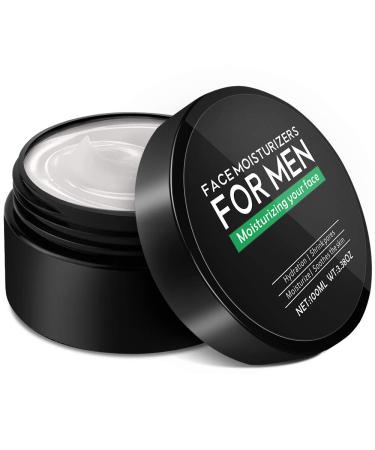 Face Moisturizer for Men, Lifelj Anti Aging Men's Face Cream Moisturizer Skin Care Anti Wrinkle Reduce Fine Lines,Natural and Organic Hydration Mens Face Lotion (black)