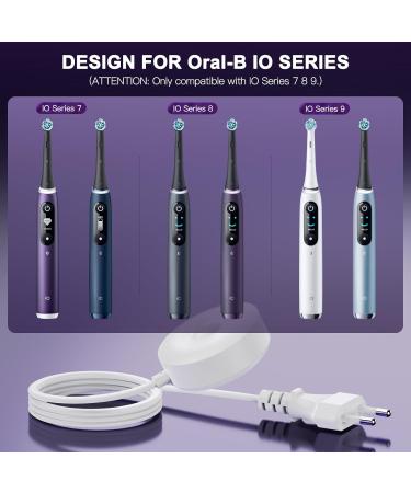 Magnetic Charging Station for Oral-B iO Series 7/8/9 - Replacement Power Supply & Travel Charger Model 3768 - Buy Online on GoSupps.com