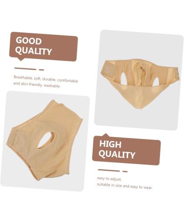 DECOMELODY 1 pc thin face mask women shaper chin shaper face mask skin care Lightweight face mask v face ice silk mask v face headgear Ice silk Beige - Buy Online on GoSupps.com