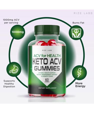 ACV for Health Keto Gummies - Apple Cider Vinegar Weight Loss Formula for Belly Fat - 60 Gummies - Buy Online on GoSupps.com