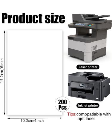 200 Pack 4x6 Cardstock Paper 80lb White Blank Index Cards Thick Paper Heavyweight Cardstock for Printer Postcards Wedding Invitation Thankyou Cards Mothers Day Gift Cards - Buy Online on GoSupps.com