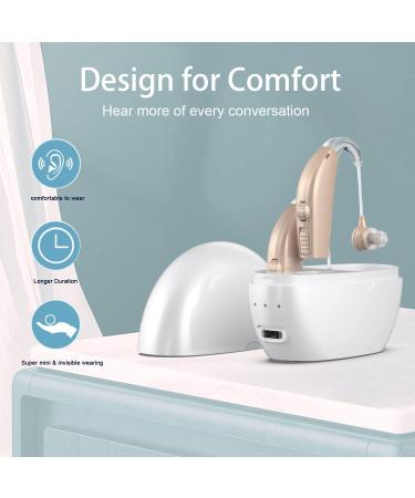 Noise Amplifier for Seniors - Sound Amplifier for TV & Conversations (2 Pack Beige) | Enhance Hearing & Enjoy Clear Sound - Buy Online on GoSupps.com