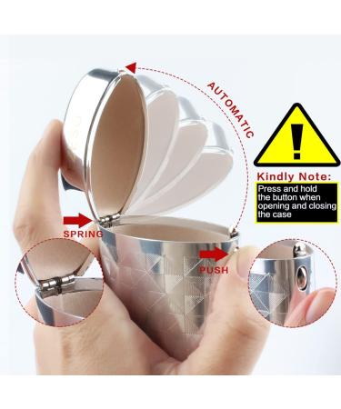 2 Pcs Aluminum Lattice Glasses Case for Small Frame - Silver - Buy Online on GoSupps.com