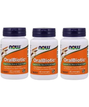NOW Foods Oralbiotic Blis K12(R) 60 Loz - Pack of 3 - Buy Online on GoSupps.com