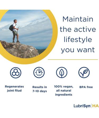 Lubrisyn Hyaluronic Acid Oral Joint Supplement Liquid HA Formula for Humans Promotes Joint Support Mobility Flexibility Hydration & Healthy Function for Men & Women Grape Flavor 11.5oz - Buy Online on GoSupps.com