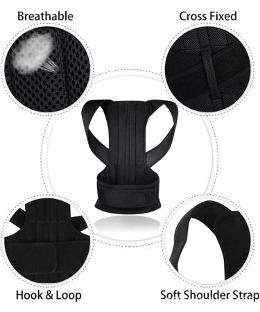 Posture Corrector for Men Women Teenagers Spine Back Support Brace Waist-Support Belts Provides Pain Relief for Neck Back and Shoulders (Size : XXL) (X) - Buy Online on GoSupps.com