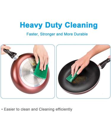 16 Pack Scrub Sponge Heavy Duty General Purpose Scouring Pad - Buy Online on GoSupps.com