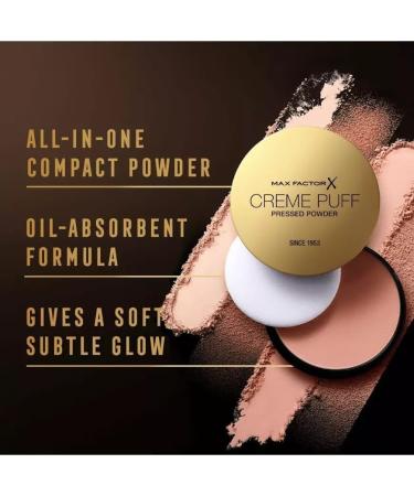 Coty Max Factor Cr me Puff pressed powder 81 real honest 14g - Buy Online on GoSupps.com