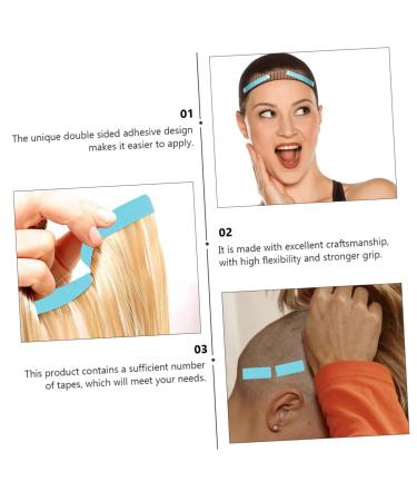 DOITOOL 6 Double Sided Adhesive Hair Extension Small Mirrors for Crafts Lace Headbands Fake Hair Edges Double Sided Tape Wig Adhesive Hair Extension Tape Film Replace Pu - Buy Online on GoSupps.com