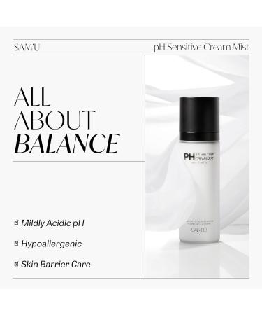 PH Sensitive Cream Mist | Hydrating Daily Face Moisturizer & Setting Spray | Korean Skin Care for Men & Women | Long Lasting Makeup Fixer (3.38 Fl. Oz - Buy Online on GoSupps.com