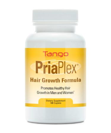PriaPlex Natural Hair Growth Supplement for Hair Loss for Men and Women  Supporting Healthy Hair Regrowth (180 Caplets)