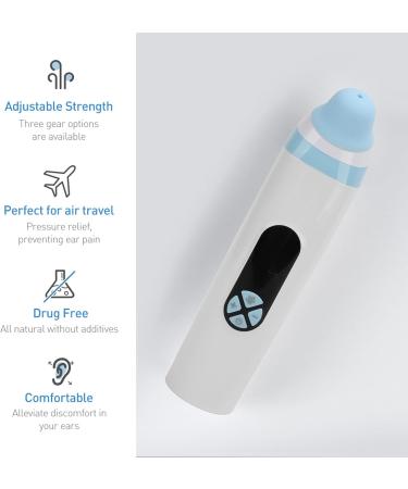 Ear Pressure Relief Device Unclog Eustachian Tubes 3 Speed Adjustable Ideal for Flying Diving & Tinnitus Relief - Buy Online on GoSupps.com