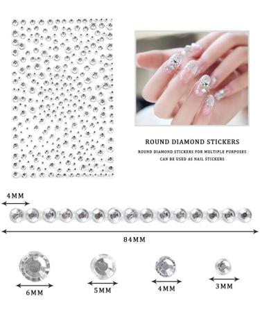 2100 Pcs Self-Adhesive Crystal Rhinestone Stickers - Clear Jewel Gem Stickers for DIY Crafts & Home Decoration - Buy Online on GoSupps.com