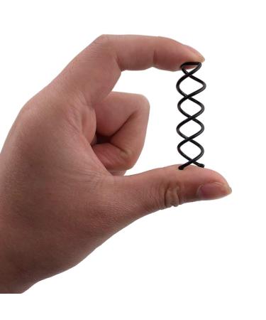 Spiral Hair Pin Set - 60 Pack Non-Scratch Bobby Hair Pins in Black, Silver, Gold, Rose Gold - Twist Screw Design for Easy Styling - Pack of 1 - Buy Online on GoSupps.com
